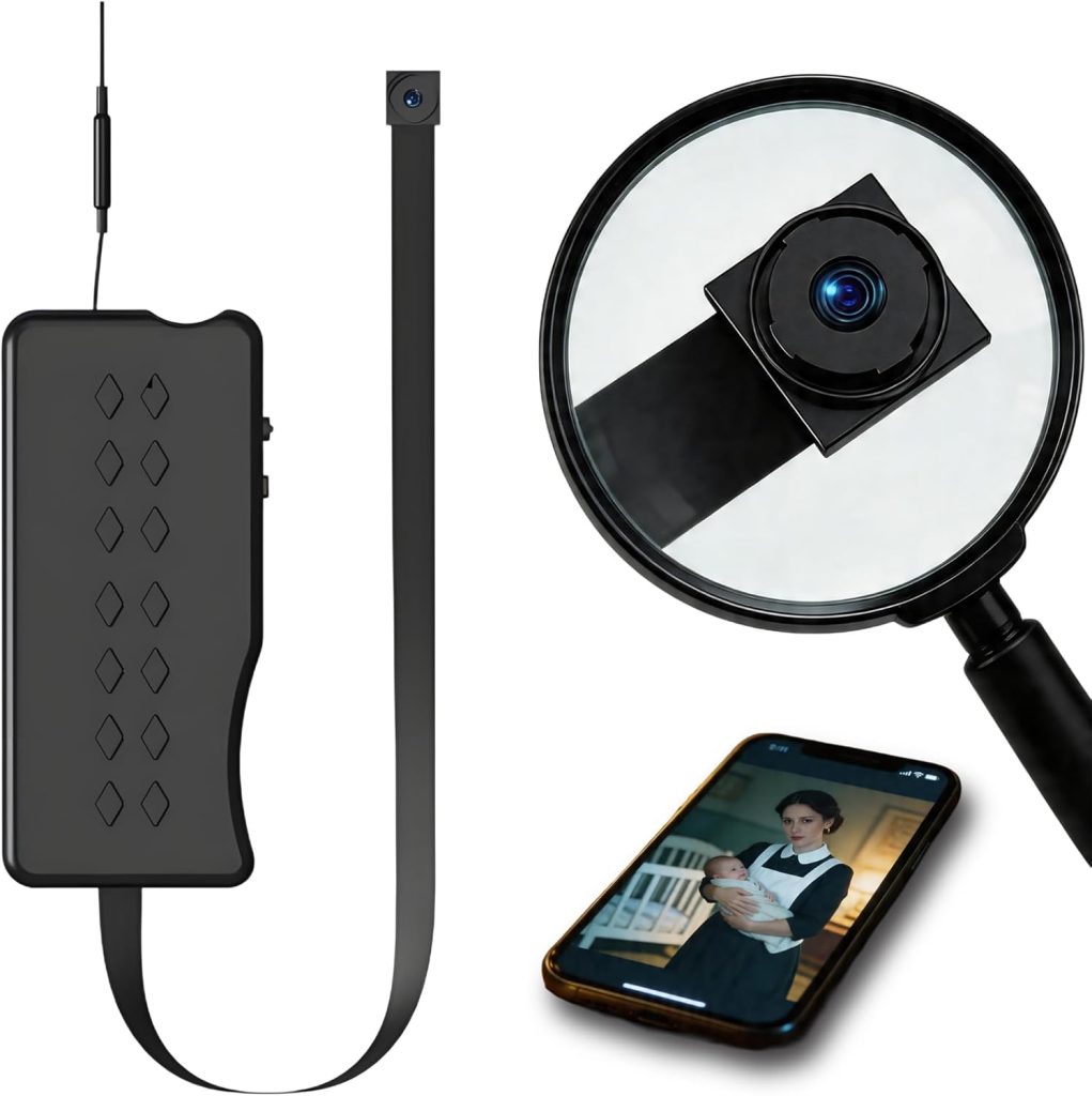 1080P Cámara oculta inalámbrica – Módulo de cámara espía DIY con vista remota de aplicación, detección de movimiento, soporte SD de 128 GB, cámara de niñera para seguridad en el hogar