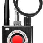Detector de microespías K88 profesional – Anti Spy Detector, detector de cámaras ocultas, GPS Tracker Finder, RF Signal Detector 1 MHz-8000 MHz con Smart Detection, LED y vibración