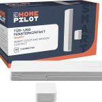 HOMEPILOT – Sensor de Puerta y Ventana Smart | Sensor Smart Home para monitorear el Estado de Las Ventanas y Puertas | Funciona con baterías y fácil de Instalar