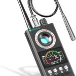 JMDHKK Versteckter Kamera- und Wanzendetektor – Magnetischer Tracker- und Funksignalfinder für Zuhause, Büro, Hotel, Auto – Erweiterter Privatsphärenschutz für Reisen & Sicherheit (Grau)
