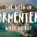 Imagen aérea de playas y calas de Formentera con texto superpuesto, Incremento del 20% en okupaciones en Ibiza en 2025 destacado